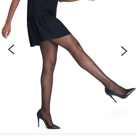 NWT - SPANX - Micro-fishnet mid-thigh tights. - Picture 5 of 6